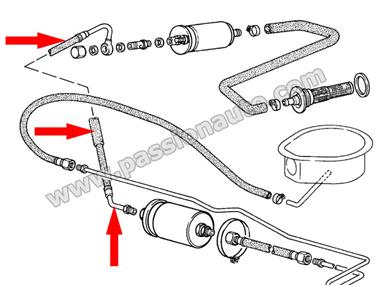 Canalisation essence pompe - filtre # 944 ph1 82-85 / 924 2.5s 86-88