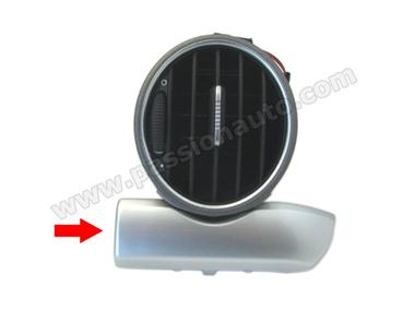 Tableau de bord - barette horizontale sous buse aeration passager - Argent # 997-Boxster-Cayman