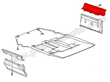 Cache moteur Droit Supérieur # 964