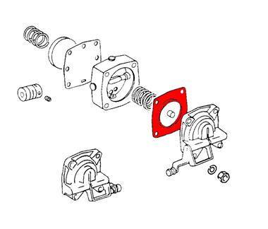 Membrane supérieure pour pompe de reprise WEBER # 911 65-71