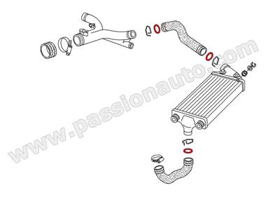 Joint étanchéité pour flexible haute pression # 996 turbo 2001-2005 / 997 turbo 2007-2012