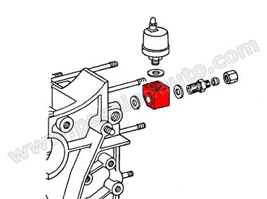 Support pour transmetteur de pression huile # 911 74-89