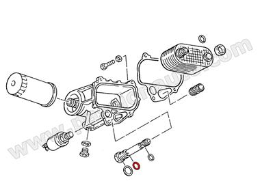 Joint torique de soupape de surpression (supérieur) # 944 / 924 2.5s 82-86