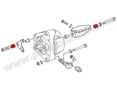 Douille plastique pour support alternateur # 924 2.0 atmo