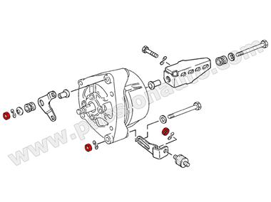 Ecrou pour support alternateur # 924 2.0 et turbo
