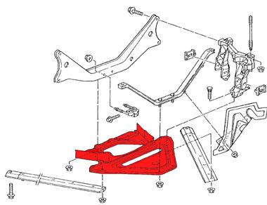 Support central essieu ARRIERE # Boxster 987 05-08 Tiptronic