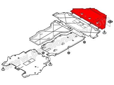 Protection Inférieure ARRIERE # 997 Turbo-GT2 07-11 bv6