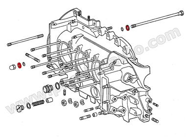 Rondelle pour vis de carter moteur # 911 65-89