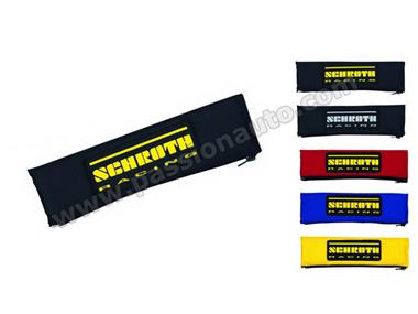 Epauliere large Noir / logo Jaune # SCHROTH