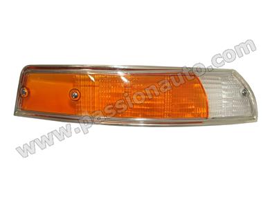 Glace de clignotant (orange grand)  AVD # chromé # 911 69-73   [PORSCHE ORIGINE]