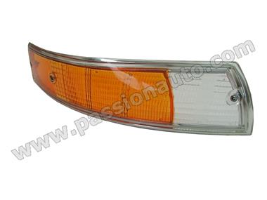 Glace de clignotant (orange grand)  AVD # chromé # 911 69-73   [PORSCHE ORIGINE]