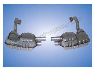 Boxster 987 05-08 Silencieux inox export avec cata 100c # CARGRAPHIC #