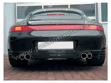 996 GT2 01-05 Sorties inox 2x89/76mm # CARGRAPHIC #