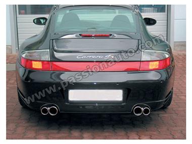 996 GT2 01-05 Sorties inox 2x89/76mm # CARGRAPHIC #