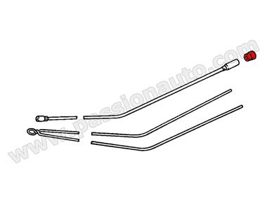 Embout de gaine de commande de chauffage G/D # 911 87-89