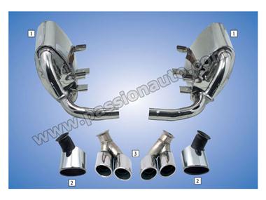 996 GT3 99-04 Silencieux inox Export # CARGRAPHIC #