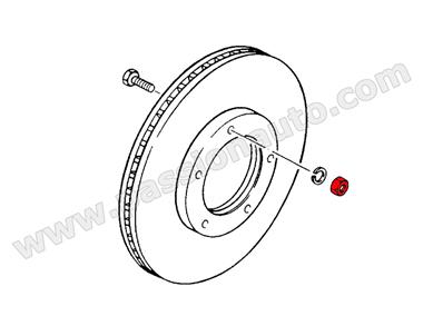 Ecrou pour disque de frein AVANT # 911 65-89 - 914/6