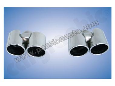 997 DFI 09-11 Sorties inox 4x89mm biseautées # CARGRAPHIC #