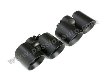Sorties inox - 2 x 88 noir mat # 997 carrera ph2 2009-2012 sauf PSE
