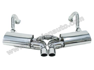 Cayman 981 14-15 Echappement sport inox + 2 sorties 89mm perforées # CARGRAPHIC