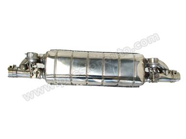 Cayman 06-08  Silencieux inox SCART à valve + interrupteur