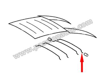 Baleine traverse 4 pour ciel de toit # 911 1965-1998