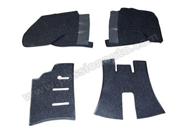 Kit complet moquette # 911 65-73 coupé NOIR / gris anthracite standard