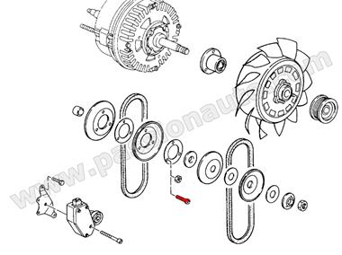 Vis de fixation de roulement de turbine # 964-965-993