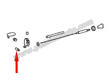 ouverture - arrêt de cable trappe essence # 911 65-89