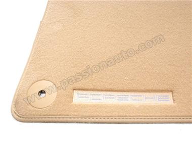 Tapis de sol - 4 pieces - Climatronic, sans CFC - # Beige louxor # Cayenne E2