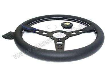 Volant 350mm prototipo noir / branches noires - SEUL sans moyeu