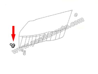 Habillage de porte - capuchon de fixation # 911 65-68