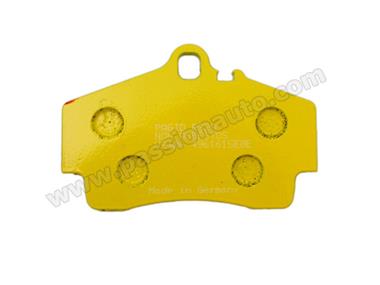 Plaquettes ARRIERE - sport - Pagid Jaune # tous Boxster 987 05-12