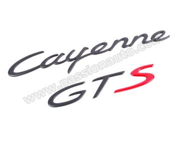 Sigle Cayenne GTS - Noir/Rouge # Cayenne 957 ph2