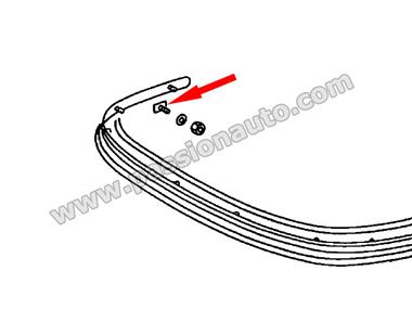 T de fixation de moulure AVT-ARR # 911 65-73