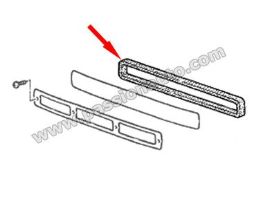 Joint pour grille entrée air frais haut capot AVANT # 911 1965-1998