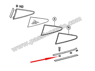 Cale 4.0mm ss moulure custode mobile G/D # 911 65-77