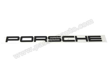 Sigle Porsche - noir satiné
