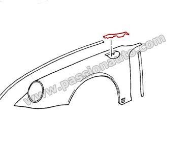 Joint supérieur d´aile AV # 993   [PORSCHE ORIGINE]