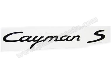 Sigle -Cayman S- NOIR BRILLANT # Cayman 3.4S 2006-2012