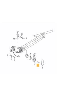 Vis pour manivelle leve-vitre # 911 1965-1980