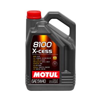 Motul 5w40 8100 X-cess - Bidon de 5 litres