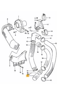 pour voiture AVEC CLIMATISATION Tuyau de chauffage diametre 60 # 911 1974-1983