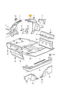 Cache moteur AVD # 964 sauf RS