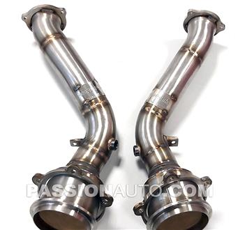 Cayenne 958 v8S, GTS 11- Catalyseurs primaires inox sport # CARGRAPHIC #