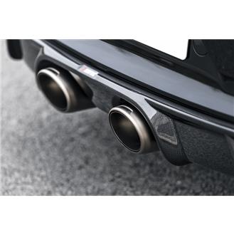 Rebord arrière en Fibre de Carbone BRILLANT  Akrapovic 991.2