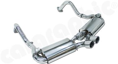 981 2013-2016 Echappement sport inox A VALVES + 2 sorties 89mm perforees # CARGRAPHIC