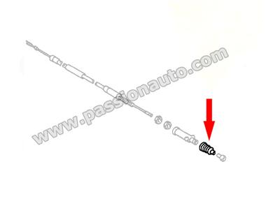 côté boite - Manchon d´étanchéité cable embrayage # 911 1970-1977 / 914 - [PORSCHE ORIGINE]