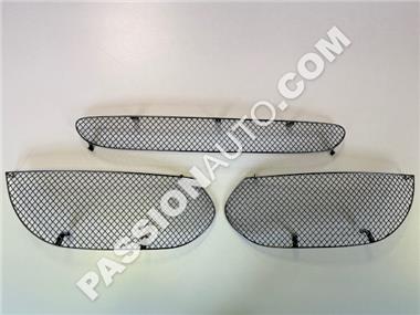 Grilles de protection noires - Kit complet calandre pare-chocs AV # 987.2 Boxster S Tiptronic 09-12