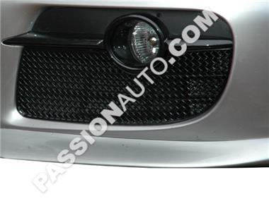 Grilles de protection noires - Kit complet calandre pare-chocs AV # 987.1 Cayman 06-08